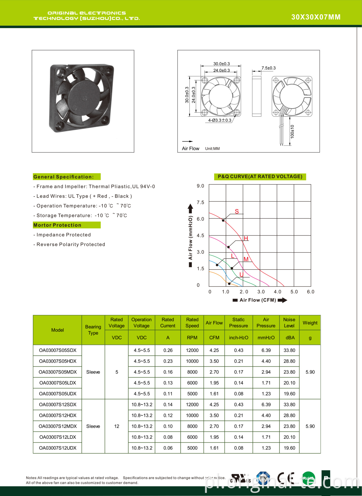 30X30X07MM